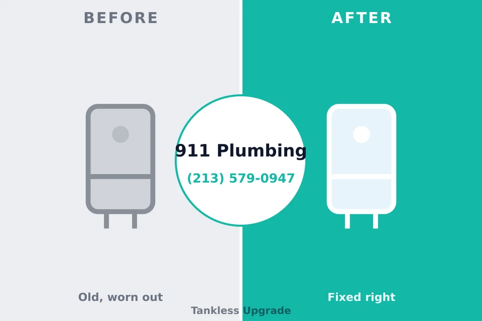 Before and after: plumbing company Briar, TX
